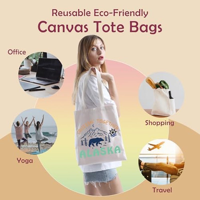 CRUISIN' TOGETHER ALASKA Tote Bag - Family Trip Travel Cosmetic Bag - Alaska Cruise Gift
