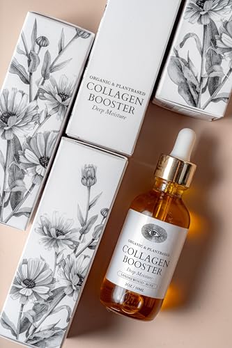 Organic Collagen Face Oil for Hydration & Skin Regeneration - 1 Fl Oz