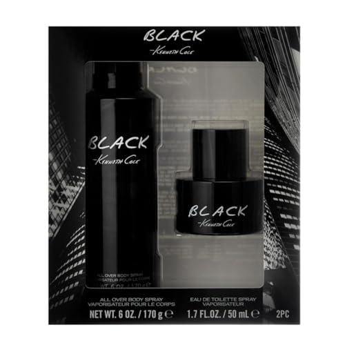 Kenneth Cole Black Eau de Toilette Cologne Gift Set for Men - 2 Pieces