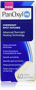 PanOxyl Overnight Acne Spot Patches 40 Count Pack of 3 | Hydrocolloid Blemish Healing