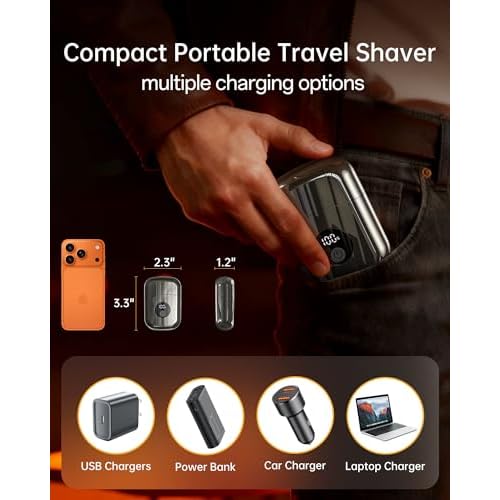 Electric Foil Shavers for Men: Mini Electric Razor for Face