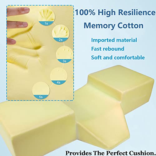 Black Lash Pillow for Eyelash Extensions, Ergonomic Memory Foam Neck Support
