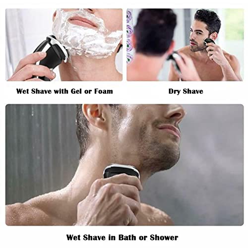 SH50/52 Replacement Heads Compatible with Philips Series 5000 Electric Shaver, Sh50 Replacement Blades Head Compatible with noreclo Series 5000, ATXX(S5xxx), PTXX (PT8xx, PT7xx) 3-Pack W/Brush