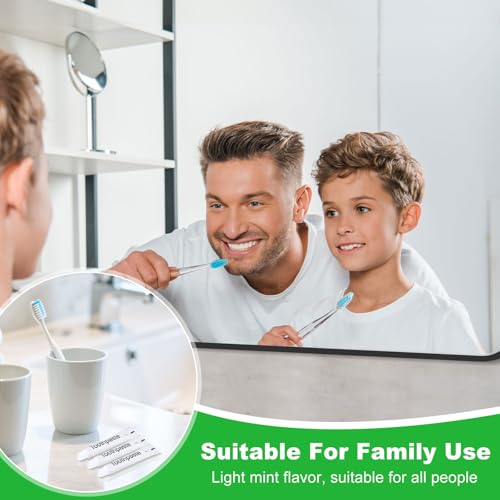 Travel Toothpaste Bulk Pack 200 Pcs - 10g White Mini Tubes for On-the-Go Oral Care
