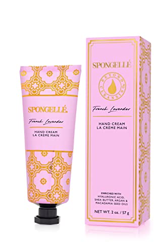 SPONGELLÉ French Lavender Hand Cream - Moisturizing Hand Lotion for Dry Skin