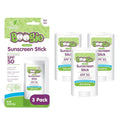Mineral Sunscreen Stick SPF 50 for Kids - 3 Pack, Water-Resistant, SPF 50, No Worry Ingredients