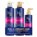 Full & Vibrant Hair Growth Set - Volumizing Shampoo, Conditioner & Thickening Treatment - 32 Fl Oz