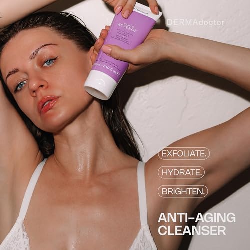 Glycolic Acid Face Wash for Fine Lines & Wrinkles 7.1 oz - Gentle Exfoliating Cleanser