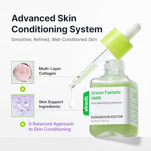 Green Tomato NMN Pore Minimizing Ampoule - 1.35 Fl Oz - Pore Refinement & Skin Smoothing