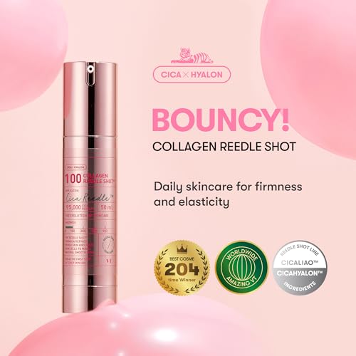 VT COSMETICS PDRN 100 Essence & Collagen Reedle Shot 100, Skin Restoration, Recovery, Collagen Exosome Microneedling Serum, Korean Skin Booster
