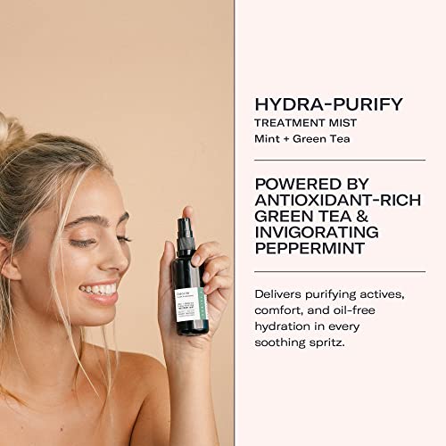 Odacit? Anti Aging Face Serum - Mint & Green Tea Hydra-Purifying Mist Glow Recipe, Acne & Pimple Prone Skin, Clearing Face Mist for Hydration, Blemishes, Clogged Pores, Tired Complexion - 1.69 fl. oz