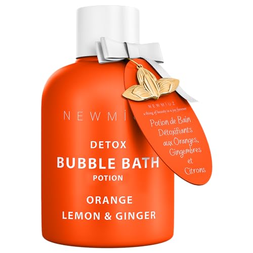 Natural Citrus Bubble Bath with Essential Oils for Relaxation & Hydration - Spa Gift Set