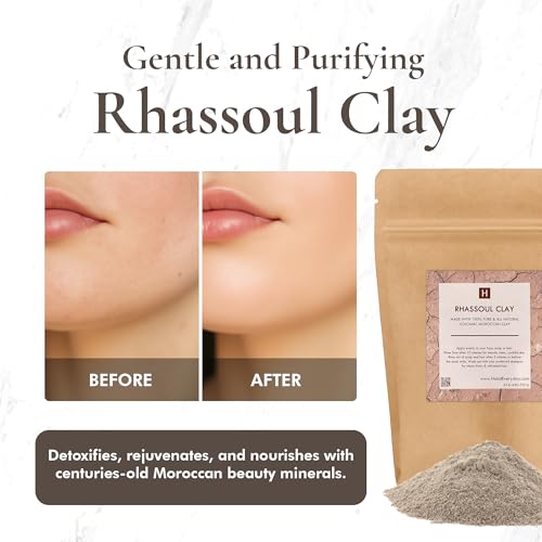 Moroccan Rhassoul Clay Powder for DIY Face Masks Hair Masks & Body Care - 1 lb
