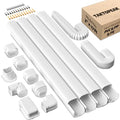 TAKTOPEAK White 3'' 17 Ft Mini Split Line Set Cover for Ductless AC & Heat Pumps