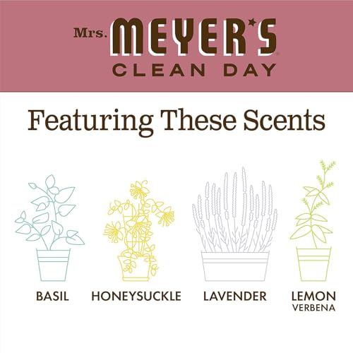 Mrs. Meyer's Rosemary Liquid Hand Soap 12.5 Fl Oz Pack of 6 - Non-Drying, Cruelty-Free