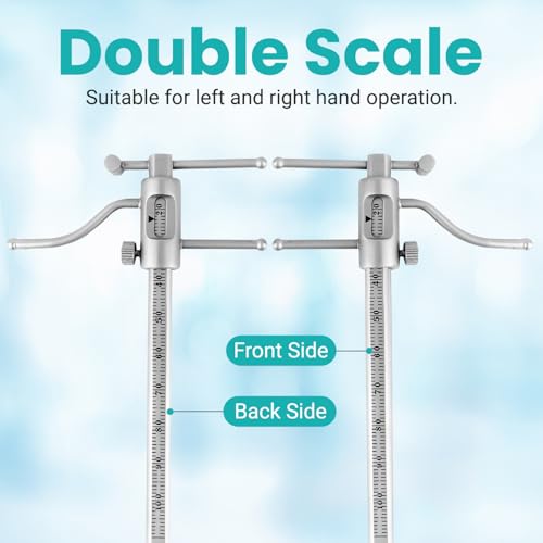 Dental Orthodontic Gauge with Adjustable Bracket Height - VDO Measurement Tool