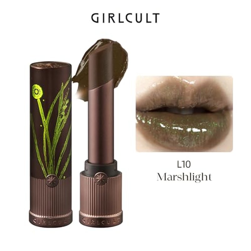 GIRLCULT Hydrating Glossy Lipstick ? Long Lasting Tinted Lip Balm, Non Sticky Lip Oil Balm with Glass Shine Finish for Smooth, Moisturized Lips (L10)