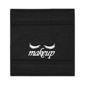 Set of 6 Makeup Remover washcloth. Turkish Cotton Perfect for Makeup Bag! 13x13 inches - Black