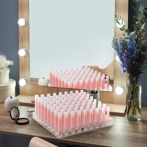Mumufy 72-Slot Clear Acrylic Lipstick Organizer Makeup Display Case