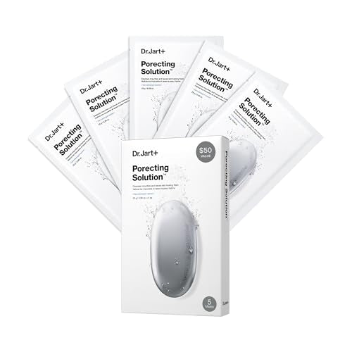 Dr.Jart+ Dermask Pore-Refining Charcoal Face Mask Set - 5 Pack for Oily Skin