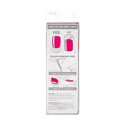 KISS imPRESS Color Press-On Nails Polish-Free Manicure Set, ¡®Orchid Festival¡¯, 30 Chip-Proof, Smudge-Proof Fake Nails