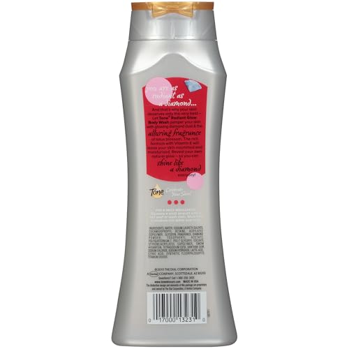 Tone Radiant Glow Body Wash with Diamond Dust & Lotus Blossom - 16 Fl Oz, 6-Pack