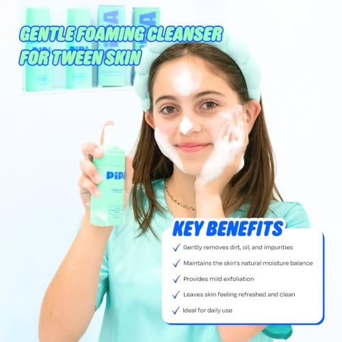 Pipa Clean Start Skincare Bundle for Kids & Tweens ? Glow Go Mist, Smooth Operator Moisturizer, and Squeaky Clean Cleanser for Gentle, Hydrating, and Effective Daily Skincare