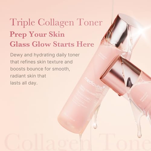 Medicube Triple Collagen Cream & Toner Duo for Glowing, Firm Skin