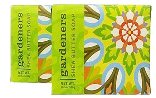 Greenwich Bay Gardeners Shea Butter Exfoliating Soap Set - 2 x 10.5 oz Natural Botanical Fragrance