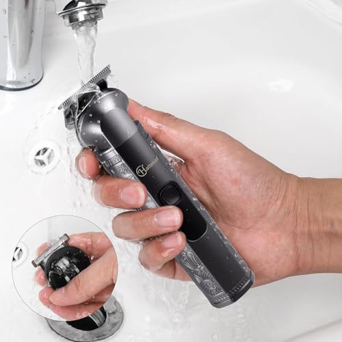Hatteker 8-in-1 Multi-Functional Grooming Kit for Men - Gray