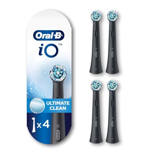 Black Oral-B iO Series Ultimate Clean Electric Toothbrush Replacement Heads - 4 Pack