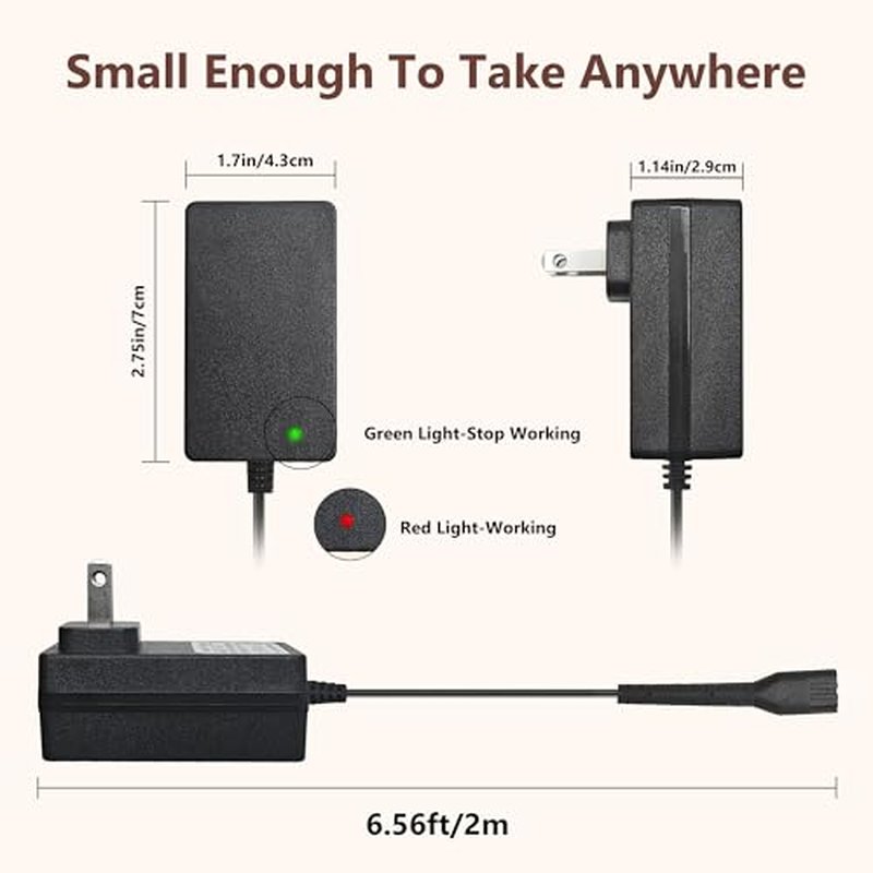 4V Charger for Wahl 8164 8148 8591 8509 1919 8591L 8148L 8148-308 08504-400 97225-002 Cordless Trimmer Compatible Replacement Adapter for Wahl Clippers Fast Charging Power Supply Durable and Portable