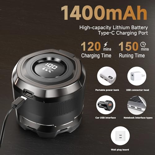 Electric Bald Head Shaver for Men Waterproof Rechargeable 7D Floating Head