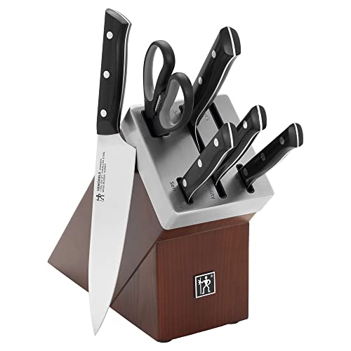 7-Piece Chef Knife Set with Bread Knife - German Engineered Razor-Sharp Kitchen Cutlery