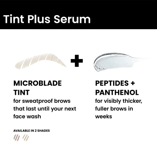 Eyebrow Growth Serum and Tint Pen - Blonde to Light Brunette, Waterproof & Long-Lasting
