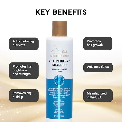Keratin Hair Strength Shampoo - Moisturizing Sulfate-Free 8 Fl Oz