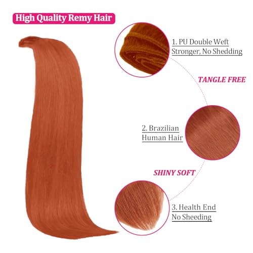 FZV Colorful Clip-In Hair Extensions 8pcs 120g 22 Inch - #350ST