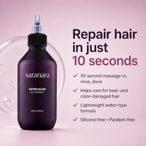Silk Water Hair Treatment for Damaged Hair - 10 Second Nourishing & Moisturizing