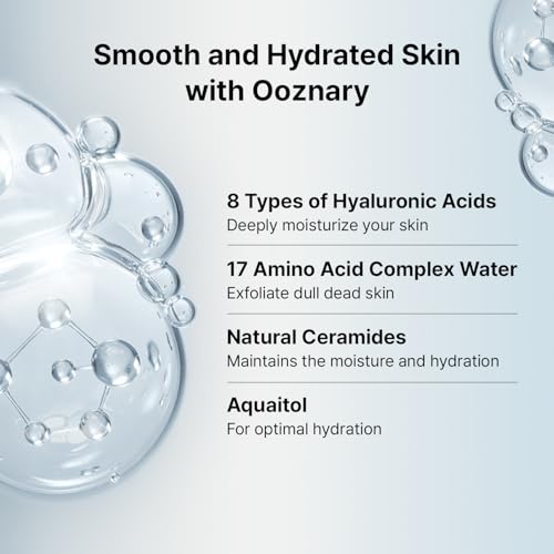Jet Blue Serum with 8 Types of Hyaluronic Acid plus Squalane and Ceramide, Extra Hydrating for Skin 1.6 fl oz. | 50 ml
