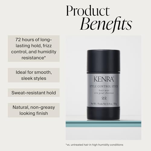 Kenra Style Control Stick 22 Hair Wax 1.8 oz Pack of 2 Long-Lasting Hold Frizz Control