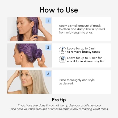 Purple Hair Mask for Brass Control & Toning Blonde Hair - 260ml by MAREE