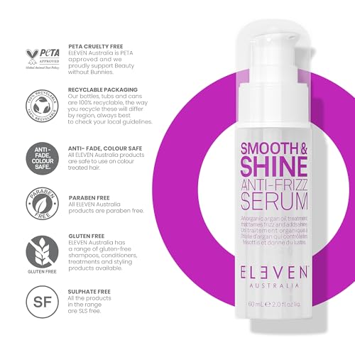Hair Serum for Frizz Control and Shine - Lightweight Anti-Frizz Treatment 2 Fl Oz
