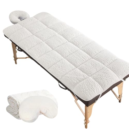 Premium Fleece Massage Table Cover 31x72 Inches with Face Rest & Non-Slip Design