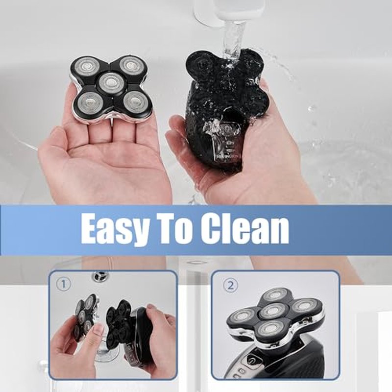 Balder Pro Shaver Peplacement Heads for Remington Balder Pro Head Shaver Model XR7000/XR1500/XR1501 Electric Shaving for Bald Men (Heads/1pc)