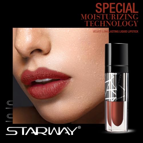 starway Liquid Lipstick Lip Gloss Long Lasting Waterproof Lipstick Makeup for Women(30405, One)