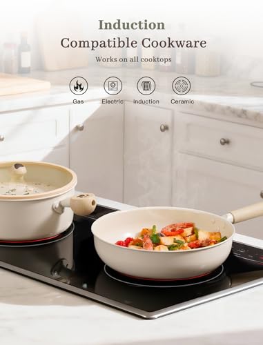 18-Piece Non-Stick Ceramic Cookware Set - Safe, Durable, Versatile Kitchen Pots & Pans
