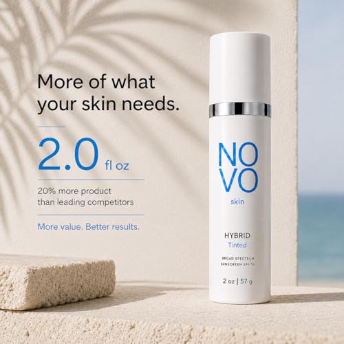 SPF 50 Tinted Hydrating Face Sunscreen with Zinc Oxide & Niacinamide – Broad Spectrum Moisturizer, 2 oz