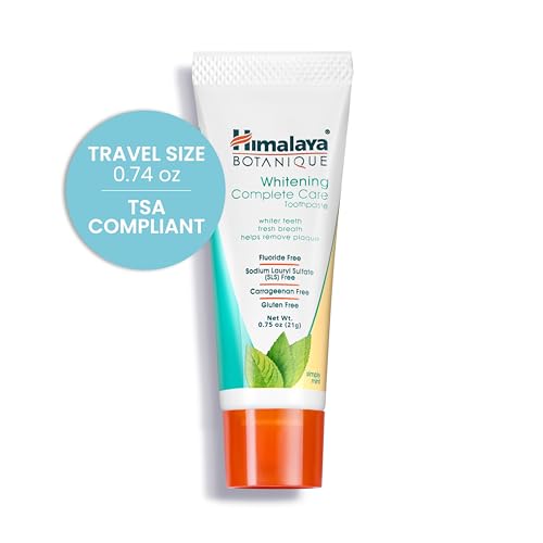 Himalaya Botanique Whitening Complete Care Toothpaste Travel Size 20 Pack - Mint Flavor