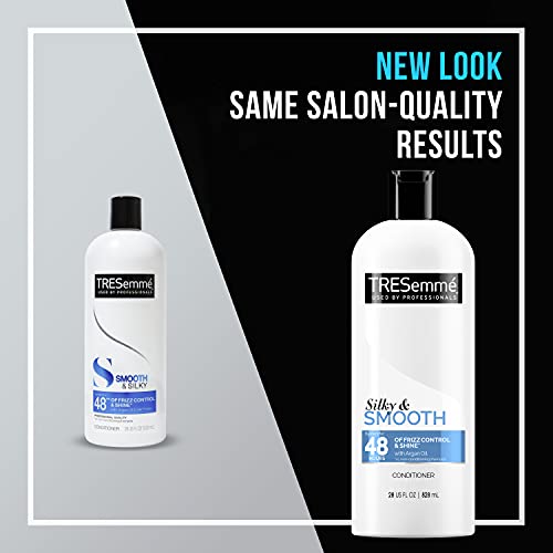TRESemme Touchable Softness Anti Frizz Conditioner for Shiny Hair Smooth and Silky Moroccan Argan Oil Dry Hair Formula 28 oz