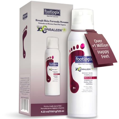 Footlogix Rough Skin Foot Mousse with Urea & Tea Tree Oil - Lightweight Moisturizer for Dry Feet - 4.23 oz